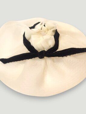 1962 Vintage Barbie After Five White Organdy Hat #934